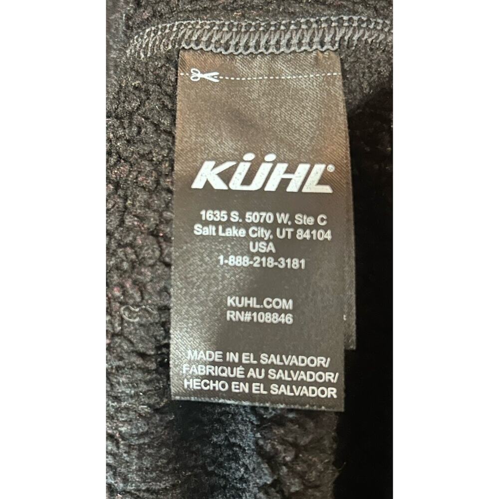 Kuhl Fleece Mens Sz XXL Revel 1/4 Zip Performance Black/Gray Outdoor Lightweight - Picture 6 of 11